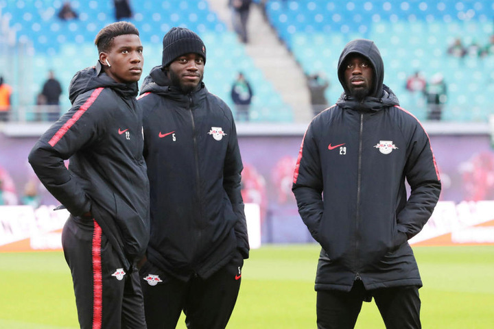 Verstehen sich prächtig: die Frankreich-Connection um Nordi Mukiele (v.l.n.r.), Dayot Upamecano und Unruheherd Augustin.