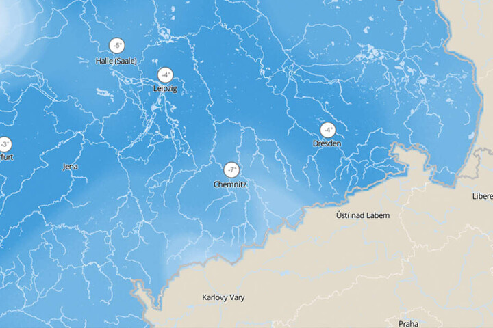 In den nächsten Tagen fallen die Temperaturen in Sachsen, gefühlt können es sogar bis minus 7 Grad kalt werden.