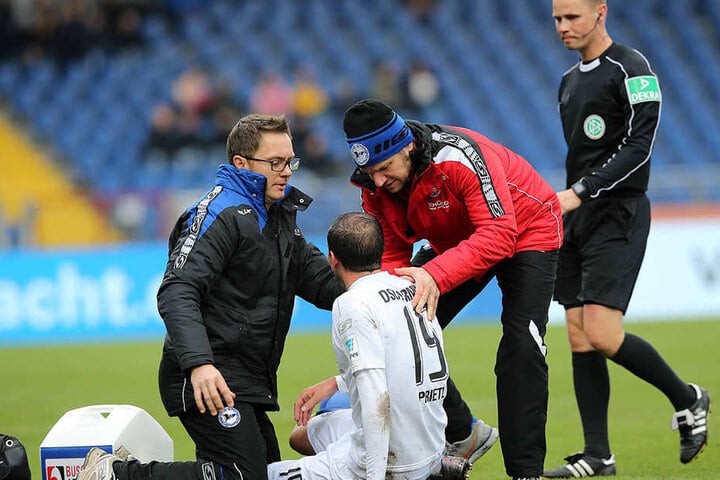 Manuel Prietl musste im letzten Spiel gegen Braunschweig ausgewechselt werden.