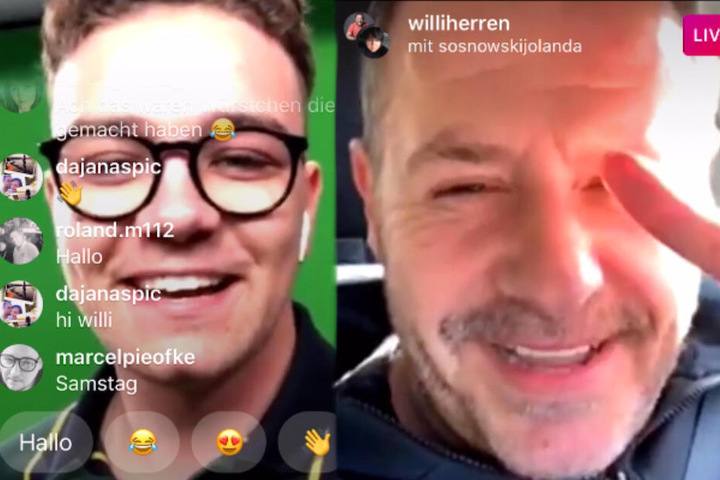 Willi Herren beantwortet, in einem Live-Interview bei Instagram, die Fragen von TAG24.