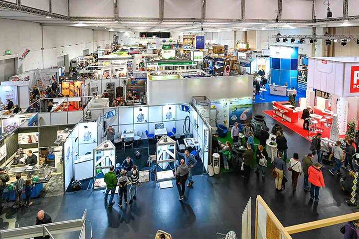 Die 29. Baumesse "Haus" im Dresdner Ostra-Gehege.