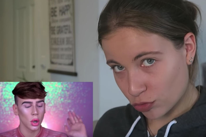 Sie post wie ein echter Beauty-Blogger.