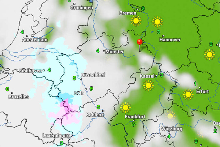 Ein Mix aus Sonne, Wolken und Regen ist zu erwarten.