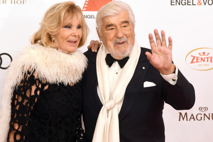 Schauspieler Mario Adorf und seine Ehefrau Monique.
