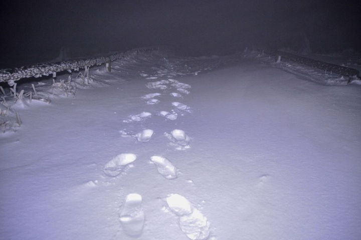 Die Schneedecke erreichte eine Höhe von bis zu zwölf Zentimetern.