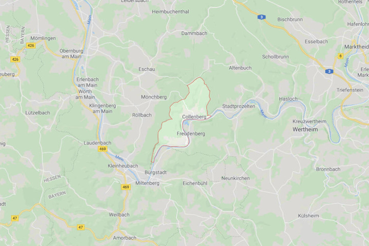 Der Unfall ereignete sich auf einer Bahnstrecke in Collenberg.