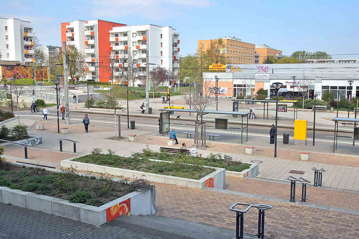 Am Amalie-Dietrich-Platz im Stadtteil Gorbitz geschah die Tat.
