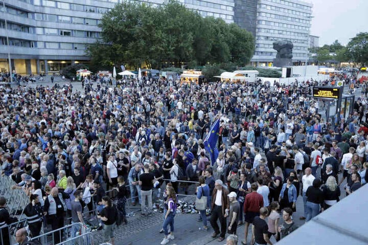Insgesamt waren rund 50.000 Besucher beim Kosmos Chemnitz - #wirbleibenmehr-Festival dabei.