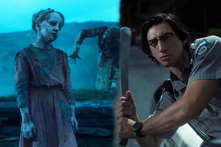 Ronald Peterson (Adam Driver) hat seine eigene Methode, um sich die Zombies vom Hals zu schaffen. (Bildmontage)