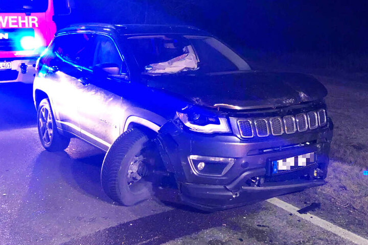 Ein SUV war seitlich in den Seat der schwangeren Frau gefahren.