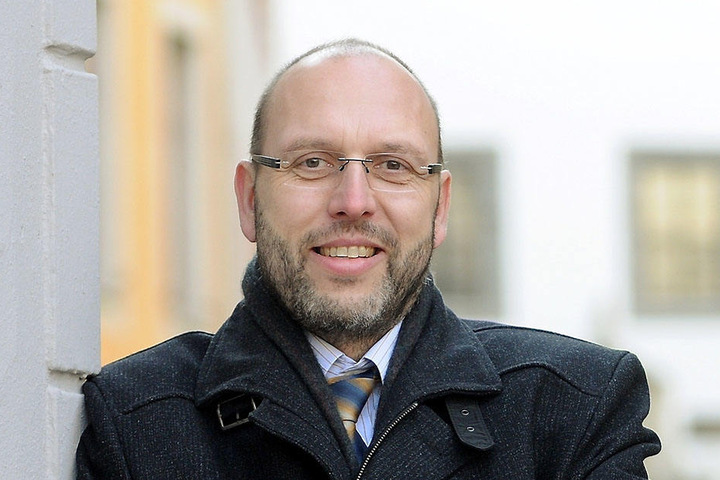 Olaf Raschke (53, parteilos), OB der Stadt Meißen, freut sich über die Idee seines Stadtmarketings.