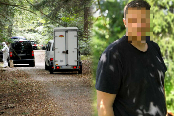 Der Mann wurde tot im Wald aufgefunden.