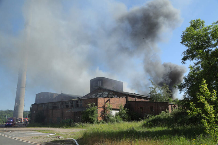 Die ehemalige Zellstroff-Fabrik an der Emil-Hermann-Nacke-Straße in Coswig.