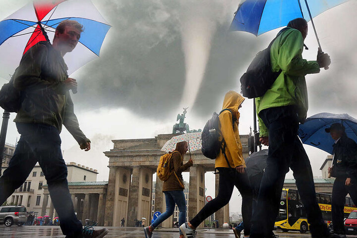 Alles was nicht niet- und nagelfest ist, sollte in Sicherheit gebracht werden. (Bildmontage)