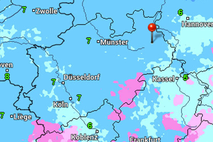 Es wird wolkig und regnerisch.