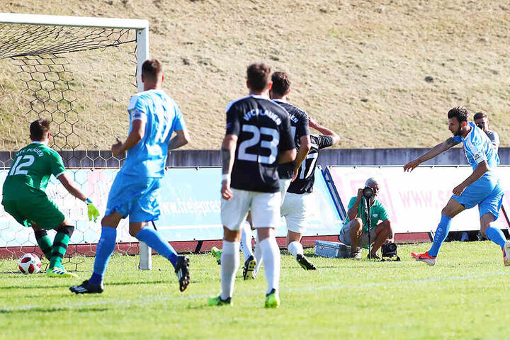 Dejan Bozic (r.) erzielte für den Chemnitzer FC drei Tore.