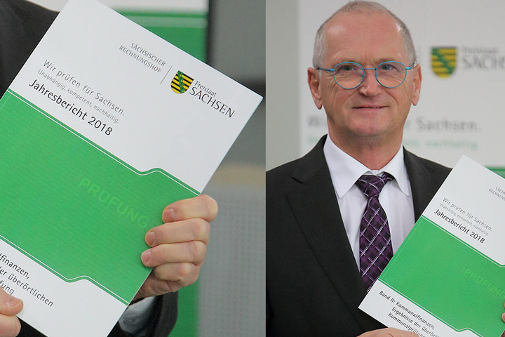 Rechnungshofpräsident Karl-Heinz Binus (64) mit dem Jahresbericht.