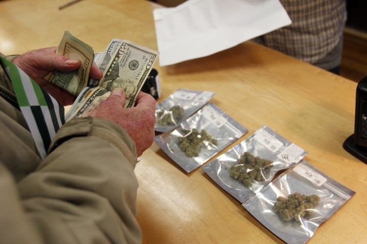 Der Andrang nach Cannabis war groß.