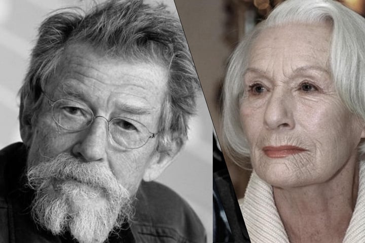 John Hurt und Inge Keller.