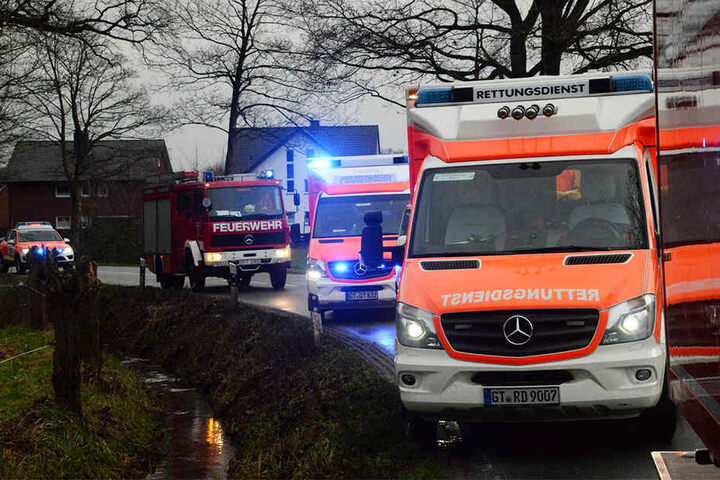Ein Großaufgebot an Rettungskräften war vor Ort.