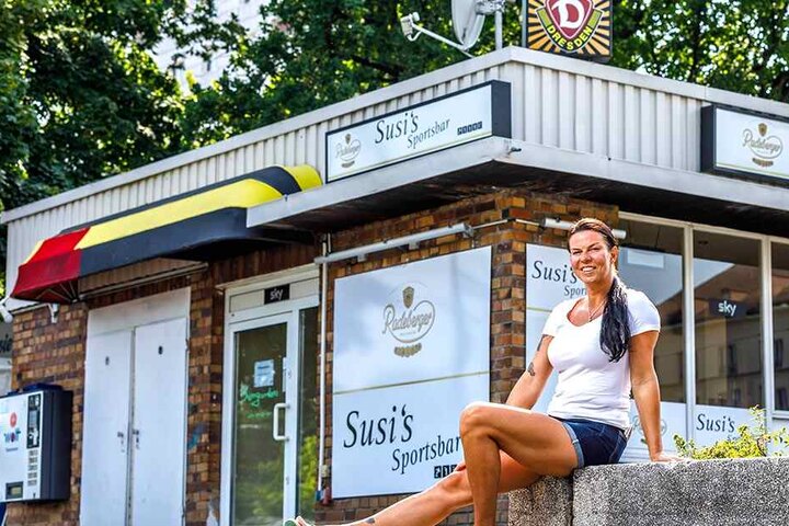 "Acki" war gestern. Jetzt wuppt Susi (39) die Dynamo-Fan-Kneipe.