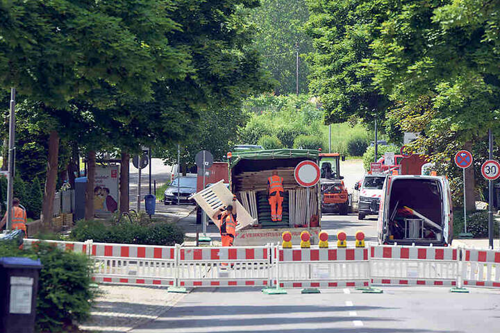 Ende dicht: Seit Dienstag ist die Weststraße ab Kochstraße voll gesperrt.