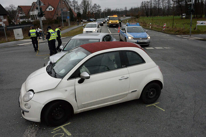 Die Polizei Gütersloh war zur Unfallaufnahme vor Ort.