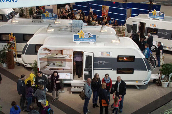 Ein Publikumsmagnet waren die ausgestellten Caravans.