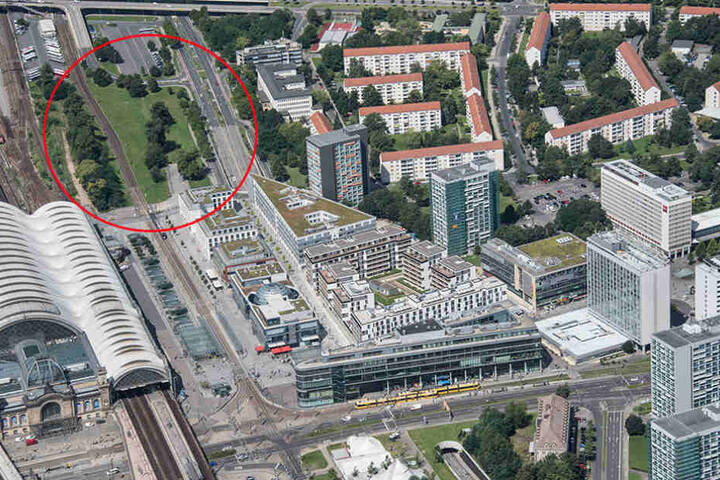 Dieses Gelände beim Hauptbahnhof will Investor Simmel bebauen.