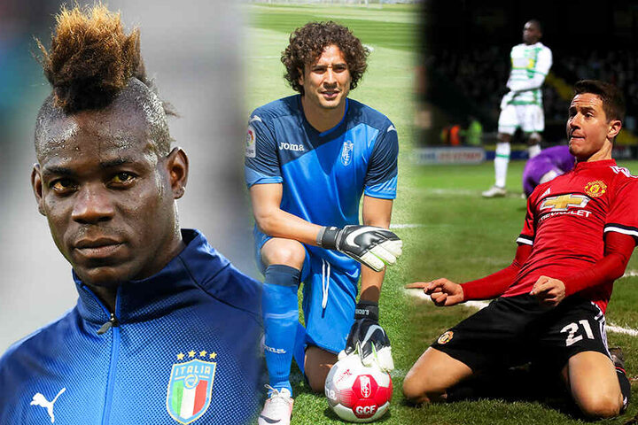 Mario Balotelli (l.), Guillermo Ochoa (M.) und Ander Herrera stünden vielen Mannschaften gut zu Gesicht. (Bildmontage)