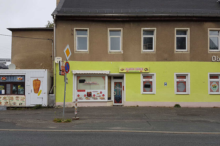 Vor diesem Lokal in Grüna endete der Streit blutig.