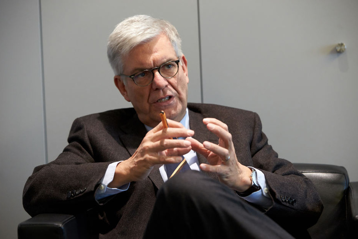 ZDF-Intendant Thomas Bellut in seinem Büro in Mainz (Rheinland-Pfalz).