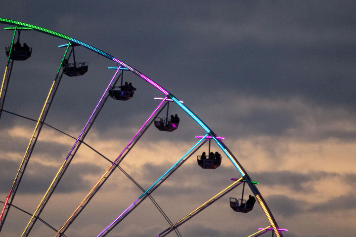 In Gera kann man auch in ein Riesenrad steigen.