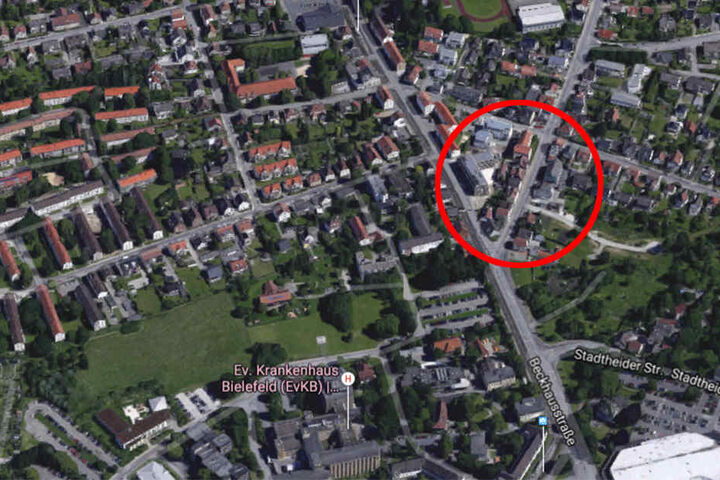 Auf dem kleinen Teilstück an der Engerschen Straße passierte der schlimme Crash.