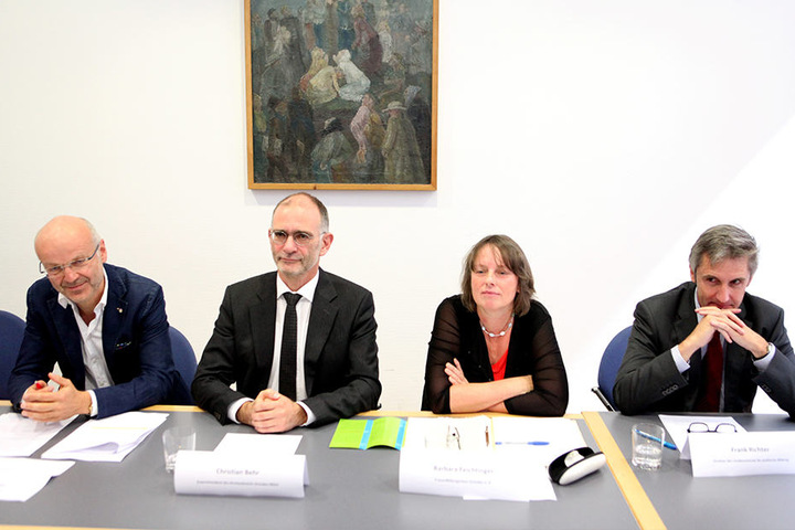 Vor den Feierlichkeiten zum 25. Jubiläum fanden sie früh Experten um Jürgen Bönninger (v.l.), Christian Behr, Barbara Feichtinger und Frank Richter zusammen.