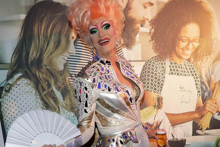 Auch Dragqueen Olivia (47) Jonas ließ sich auf der Party blicken.