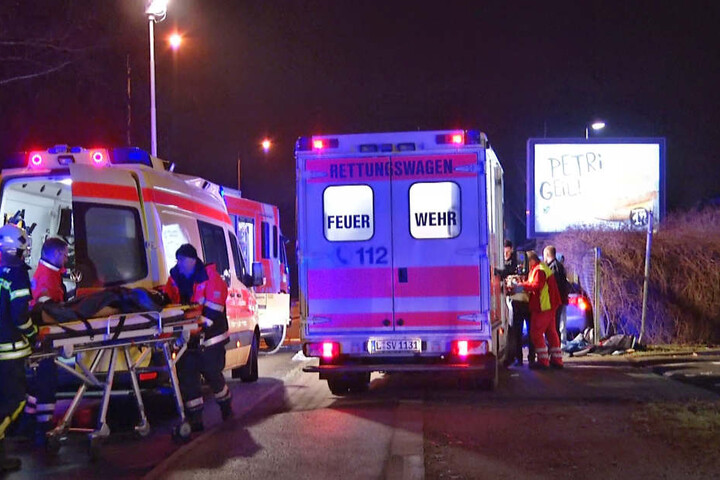 Die beiden schwer Verletzten kamen ins Krankenhaus.
