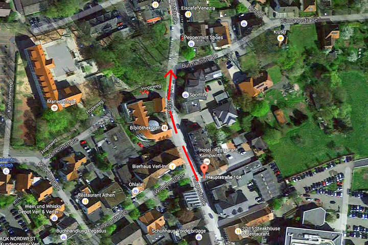 Vermutlich floh der Dieb in Richtung Bürmannstraße.