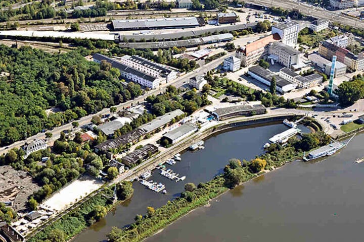 Dieses Areal zwischen Hafen und Leipziger Straße wird zur noblen Hafencity.