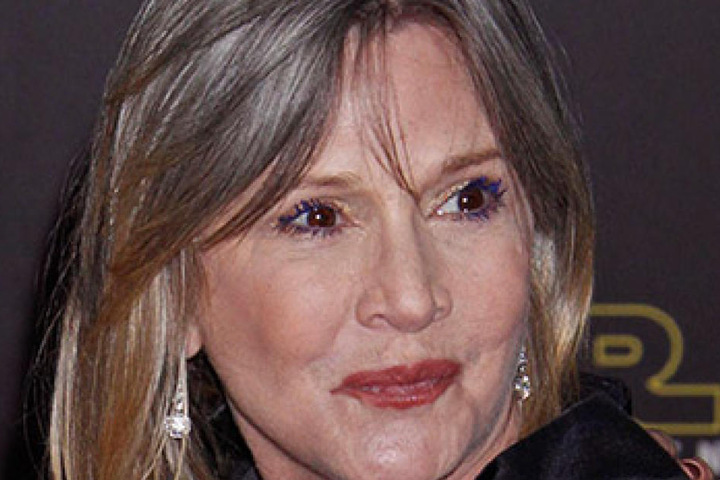 Carrie Fisher im Jahre 2015 bei der Premiere von "Stars Wars: Das Erwachen der Macht".