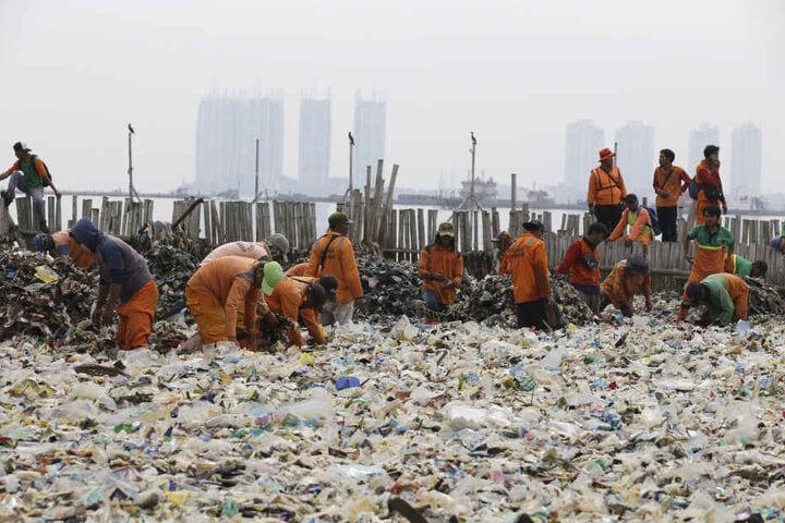 Plastikmüll-Berge in Indonesien. Jetzt soll der Müll dahin zurück wo er herkommt!