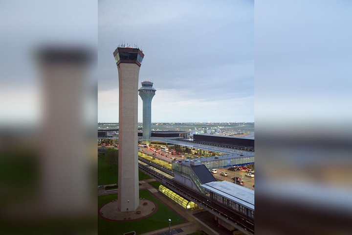 Der O'Hare International Airport von Chicago.
