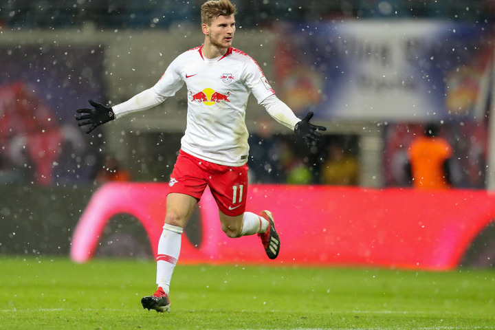 Timo Werner, hier beim Spiel gegen Mainz 05, hatte am Mittwochabend Gerüchte über einen Wechsel zum FC Bayern angeheizt.