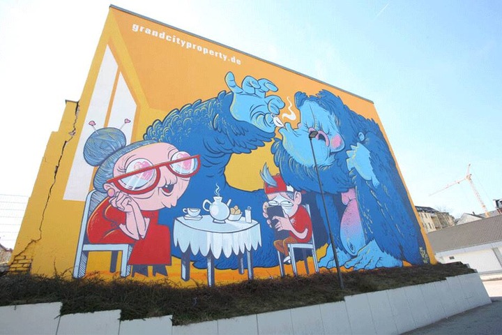 Das neueste Projekt von Rebel Art kann zwischen Limbacher Straße und Leonhardtstraße bewundert werden.