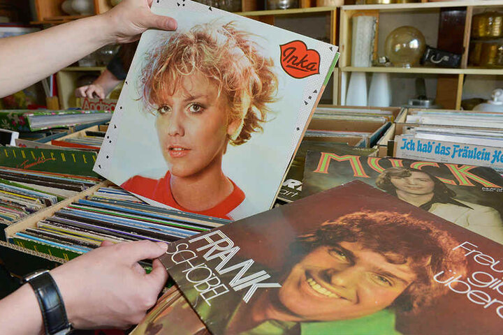 Beim Stöbern durch Hunderte Platten findet man echte Schätze. Wie dieses Album von Inka Bause aus dem Jahr 1987.