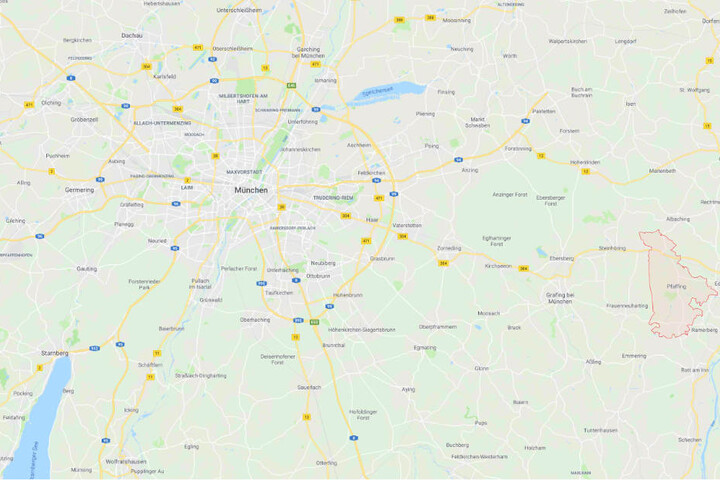 Der tödliche Unfall in Bayern ereignete sich östlich von München bei Pfaffing im Landkreis Rosenheim.