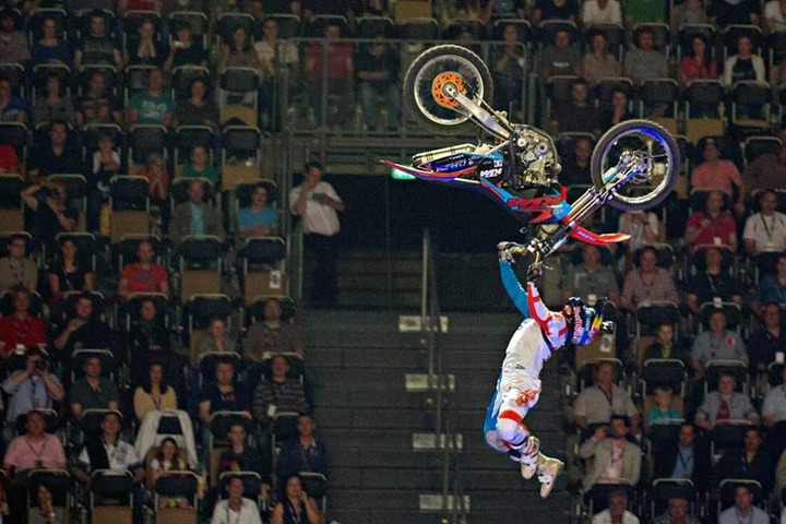 Luc Ackermann als 16-Jähriger bei der Night of Jumps in München.