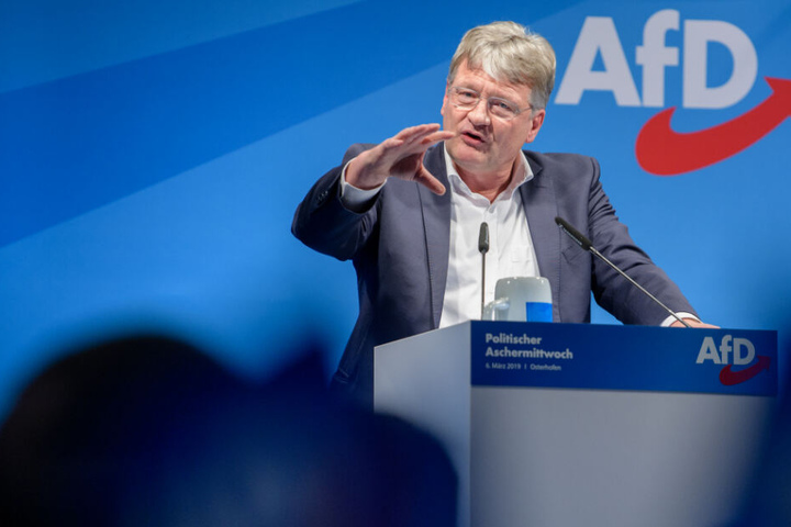 Jörg Meuthen, Bundesvorstandssprecher der AfD spricht beim politischen Aschermittwoch der AfD.