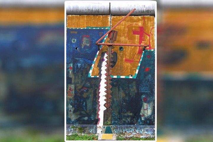 So sah das Teilstück der Mauer aus.