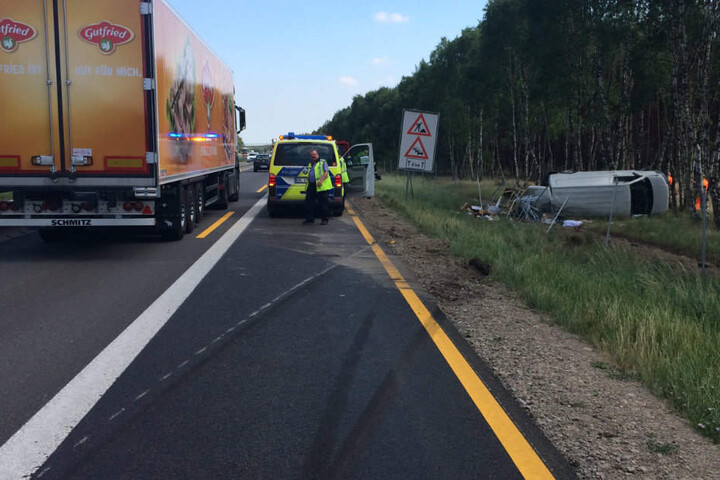Wegen einer fehlenden Rettungsgasse musste der Notarzt zum Unfall laufen.